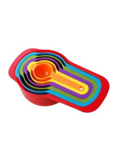 6-Piece Stackable Measuring Cups And Spoons Set Multicolour