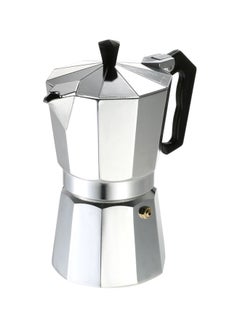 Generic 3-Cup Countertop Espresso Percolator Silver/Black  - Image 1