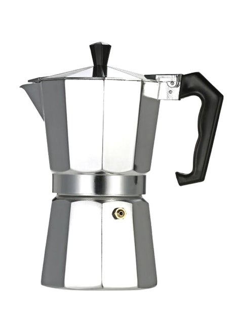 3-Cup Countertop Espresso Percolator Silver/Black