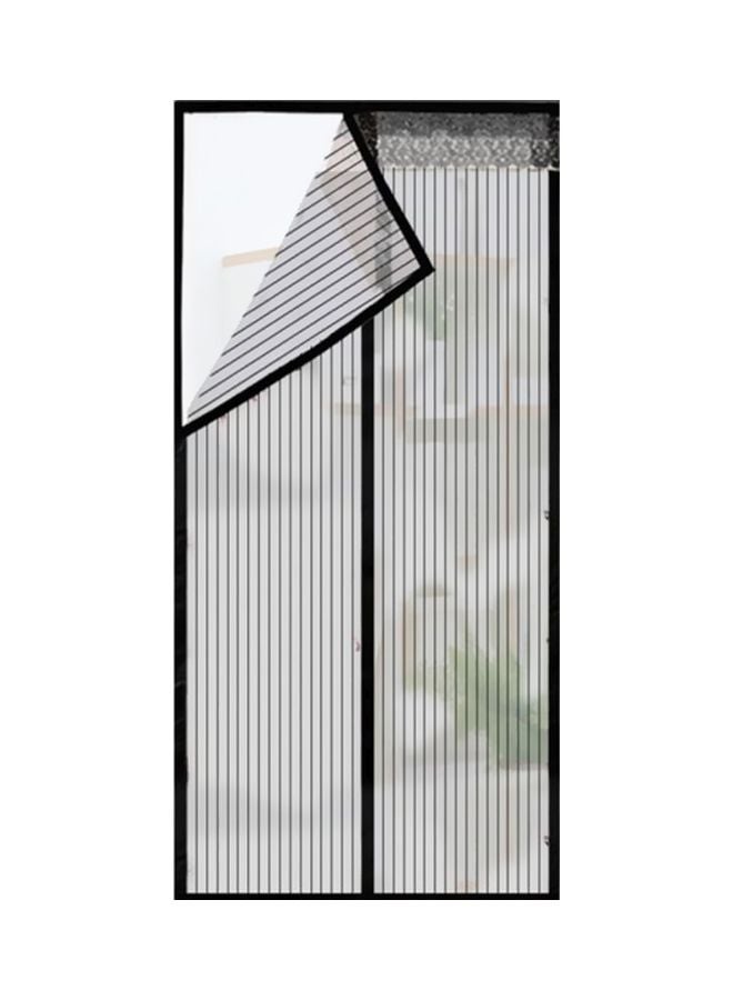 Full Frame Magnetic Mosquito Repellent Door Curtain Black 70x200cm - Image 1