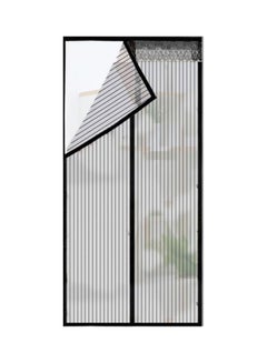 ماركة غير محددة ستار مغناطيسي للباب طارد للذباب والحشرات بإطار كامل أسود 100x210سم  - Image 1