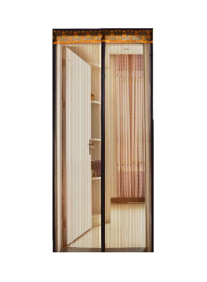 Full Frame Magnetic Mosquito Repellent Door Curtain Brown 80x190centimeter - Image 1