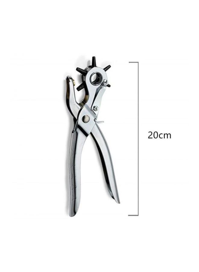 Generic Leather Belt Hole Punch Plier Silver  - Image 2