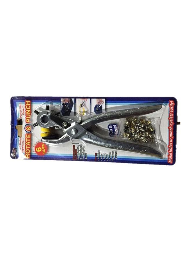 Generic Leather Belt Hole Punch Plier Silver  - Image 5
