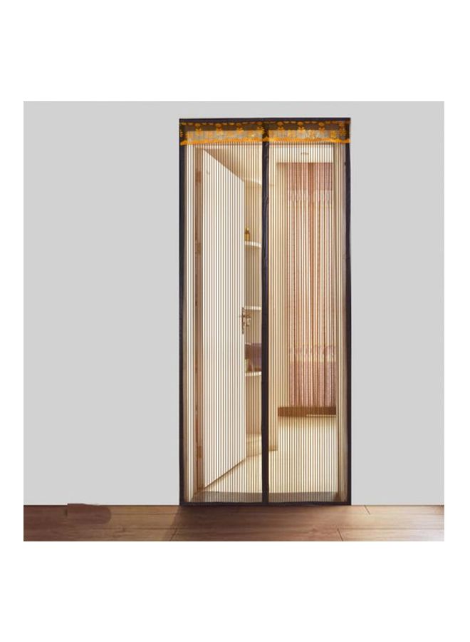 Full Frame Magnetic Mosquito Repellent Door Curtain Brown 80x190centimeter - Image 2