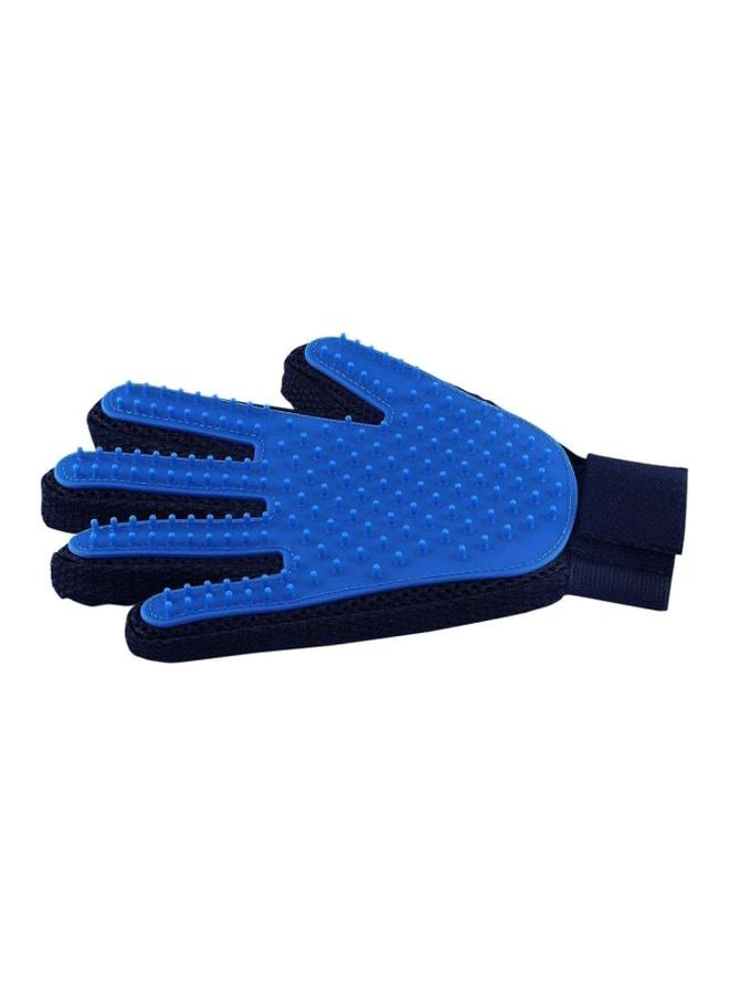 قفاز لإزالة شعر الحيوانات الأليفة أسود/أزرق - Image 1