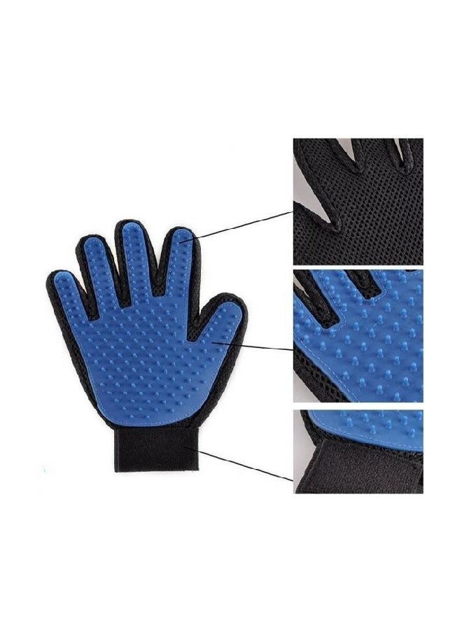 Hair Remover Massage Glove Brush Blue/Black - Image 2