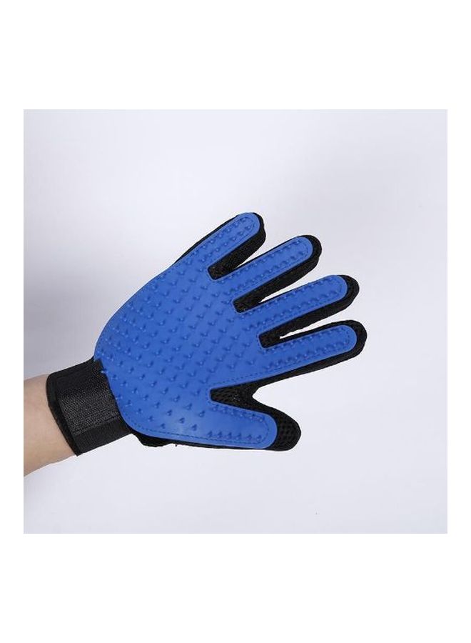 قفاز لإزالة شعر الحيوانات الأليفة أسود/أزرق - Image 2