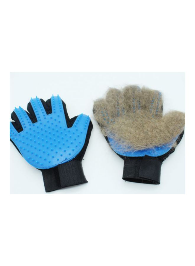 قفاز لإزالة شعر الحيوانات الأليفة أسود/أزرق - Image 4