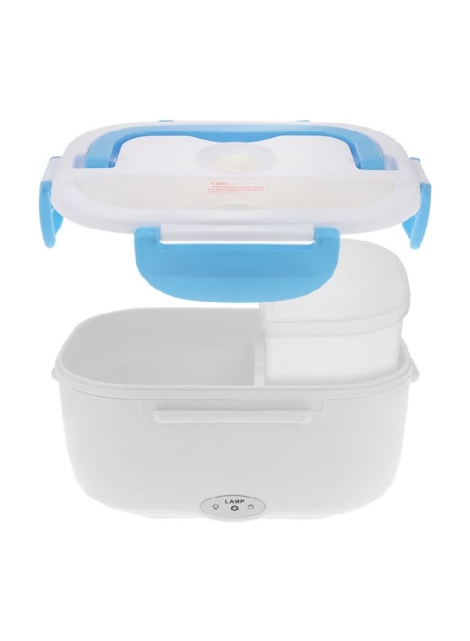 Portable Electric Lunch Box White/Blue - Image 3