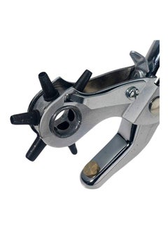 Generic Heavy Duty Revolving 6 Hole Leather Punch Silver  - Image 2