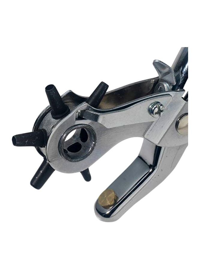 Generic Heavy Duty Revolving 6 Hole Leather Punch Silver  - Image 2