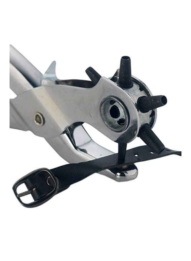 Generic Heavy Duty Revolving 6 Hole Leather Punch Silver  - Image 4