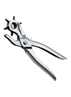 Generic Heavy Duty Revolving 6 Hole Leather Punch Silver  - Image 1
