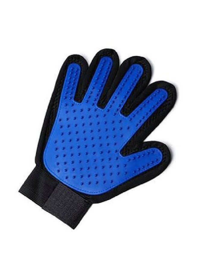 Hair Remover Massage And Bath Glove Brush Blue/Black