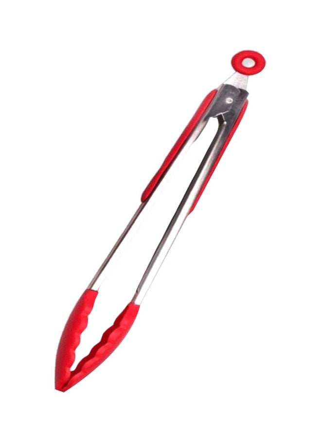2-Piece Tong Set Red/Silver - Image 1