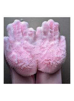 Zhengai Waterproof Cleaning Gloves Pink 34cm  - Image 4