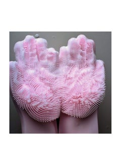Zhengai Waterproof Cleaning Gloves Pink 34cm  - Image 5