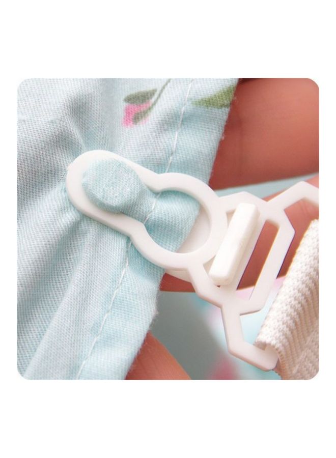 طقم أربطة ملاءة سرير قابلة للتعديل مكون من 4 قطع nylon أبيض - Image 5