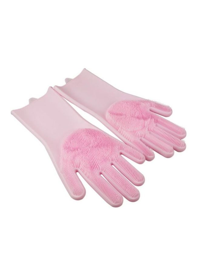Dishwashing Cleaning Gloves Pink - Image 2