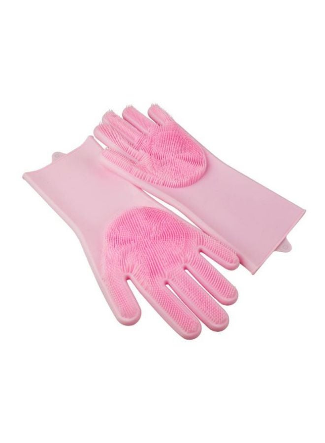 Dishwashing Cleaning Gloves Pink - Image 1