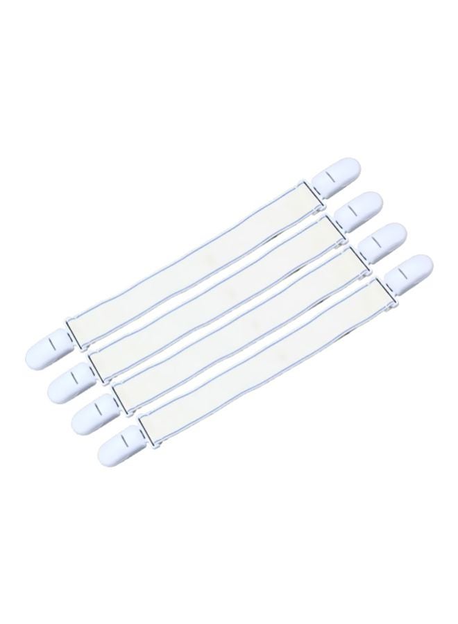 طقم أربطة ملاءة سرير قابلة للتعديل مكون من 4 قطع nylon أزرق  - Image 1
