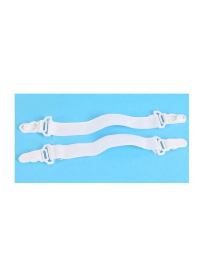 طقم أربطة ملاءة سرير قابلة للتعديل مكون من 4 قطع nylon أزرق  - Image 2