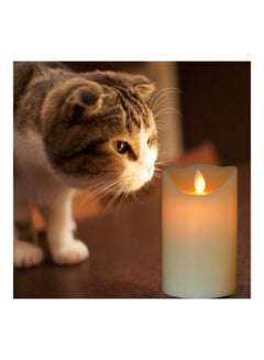 gluckluz 3-Piece LED Flameless Candle With Remote Control Beige  - Image 2