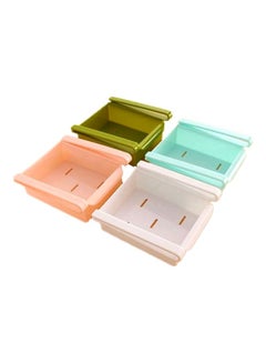 Generic 4-Piece Refrigerator Storage Box Green/Blue/Pink  - Image 1