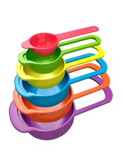 6-Piece Stackable Measuring Cups And Spoons Set Multicolor