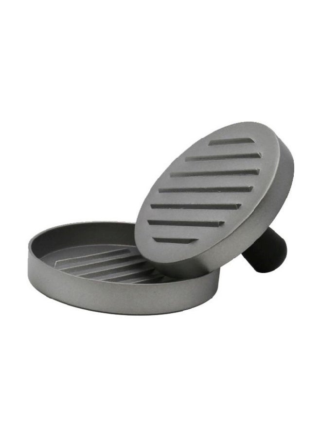 Befound - Round Shaped Convenient Meat Press Kit Silver/Black - Image 1