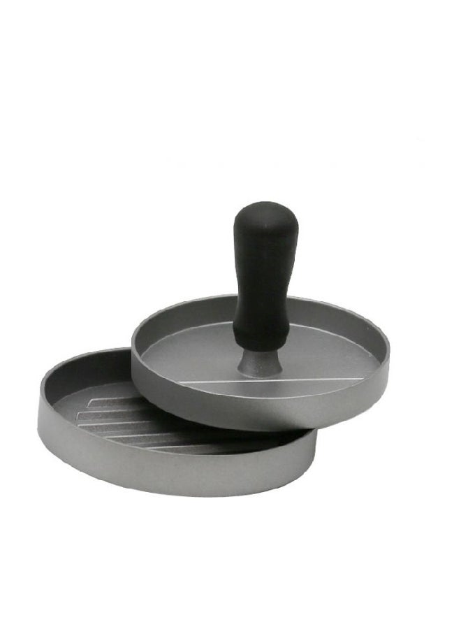 Befound - Round Shaped Convenient Meat Press Kit Silver/Black - Image 1