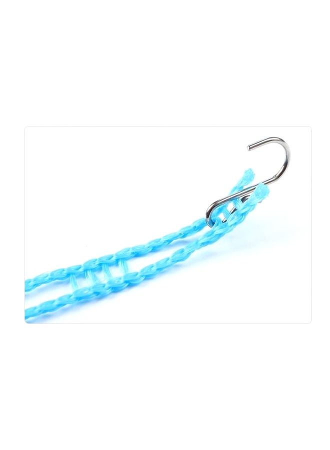 Generic - Clothes Drying Rope With Metal Hook Blue/Silver 5meter - Image 1