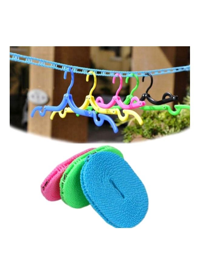 Generic - Clothes Drying Rope With Metal Hook Blue/Silver 5meter - Image 1