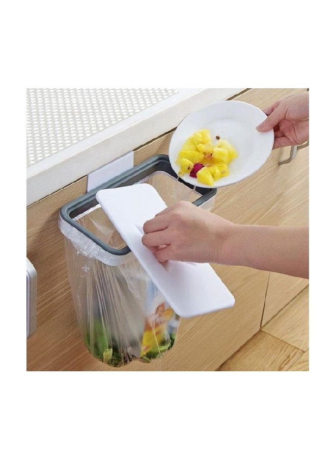 Plastic Trash Bag Holder White/Grey - Image 3