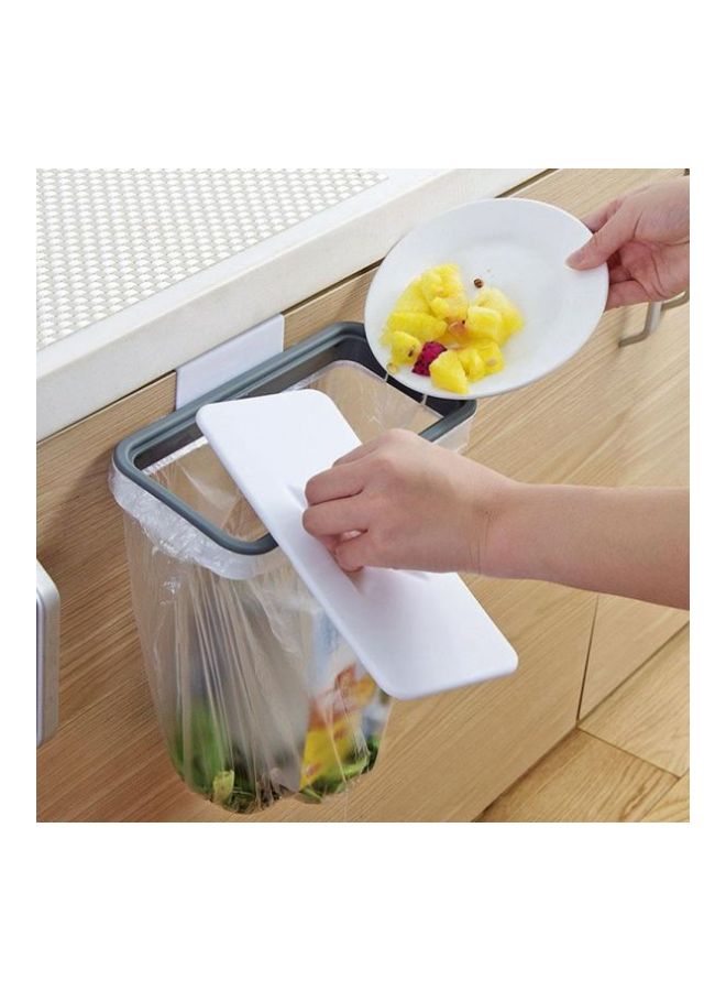Plastic Hands Free Trash Bag Holder White 5x20cm - Image 3