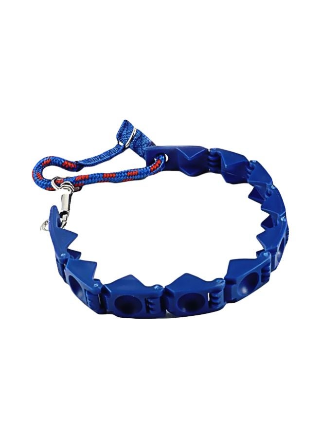 Adjustable Dog Collar Blue/Silver/Red - Image 1