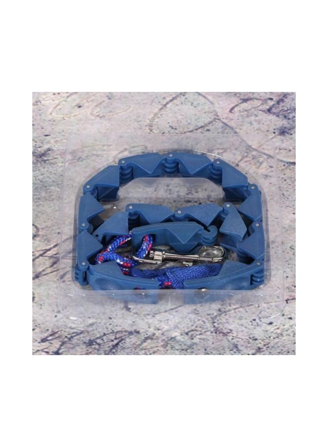 Adjustable Dog Collar Blue/Silver/Red - Image 2