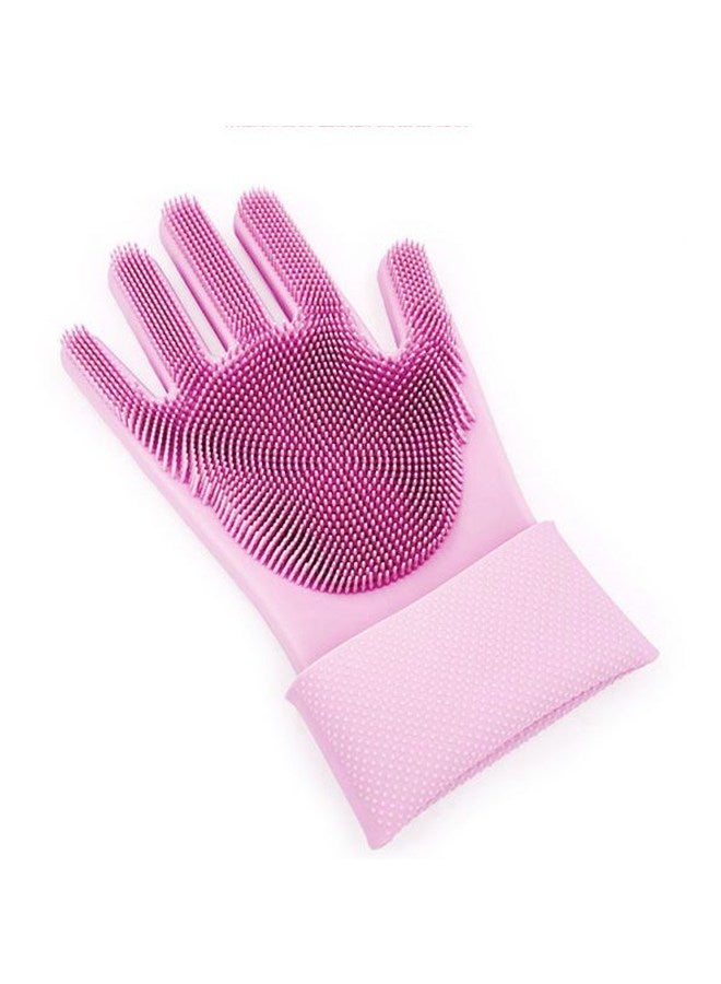 بيفاوند طقم قفازات للتنظيف ضد الماء مكون من قطعتين وردي - Image 4