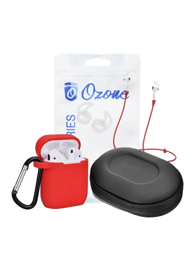 Ozone - Protective Case For Apple AirPods 1/2 Red - Image 1