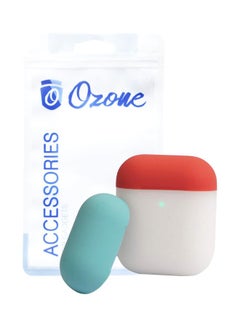 Ozone Protective Silicone Case For Apple AirPods White/Purple/Red  - Image 1