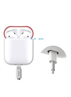 Ozone Protective Silicone Case For Apple AirPods White/Purple/Red  - Image 4