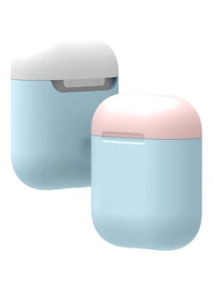 Ozone Protective Silicone Case For Apple AirPods 1 And 2 Blue/White  - Image 2