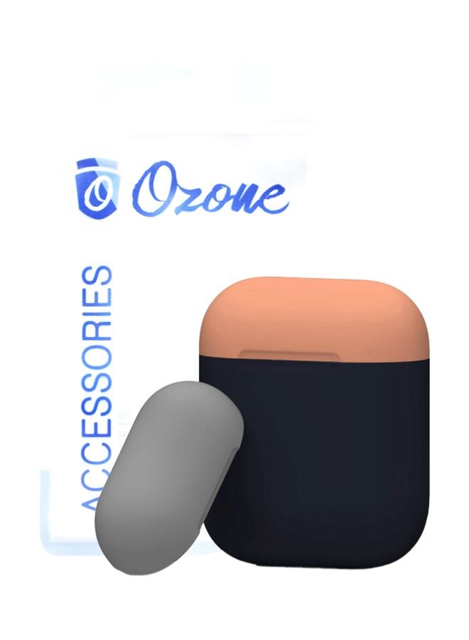 Ozone - Protective Duo Case For Apple AirPods 1/2 Blue/Beige/Grey - Image 1