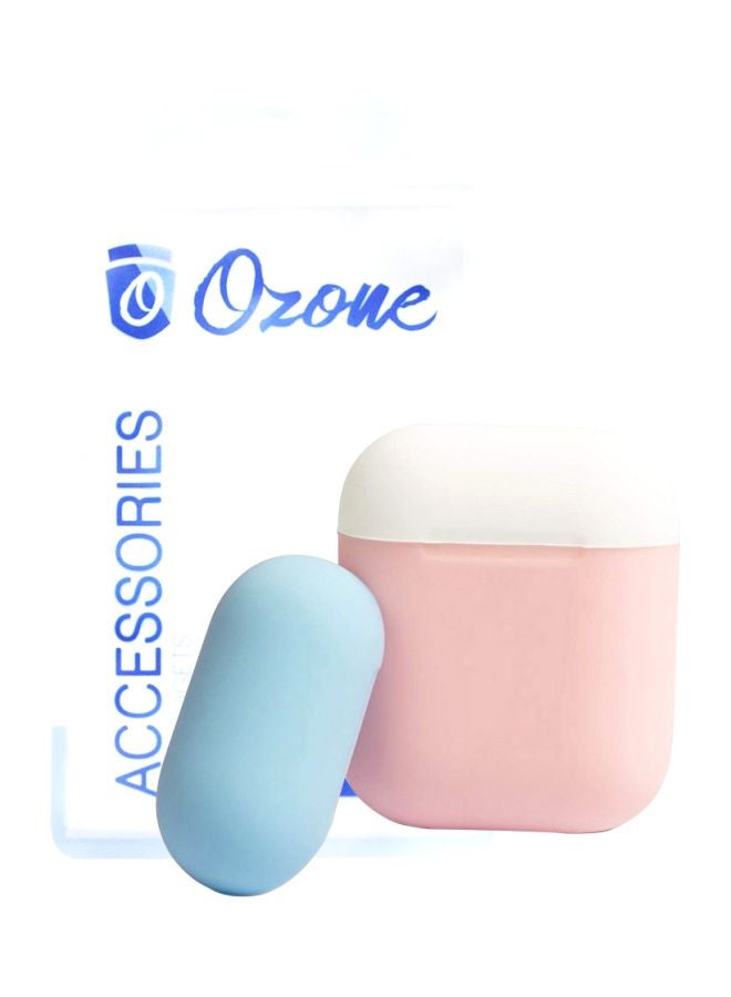 Ozone Protective Duo Case For Apple AirPods 1/2 Pink/White/Blue  - Image 1