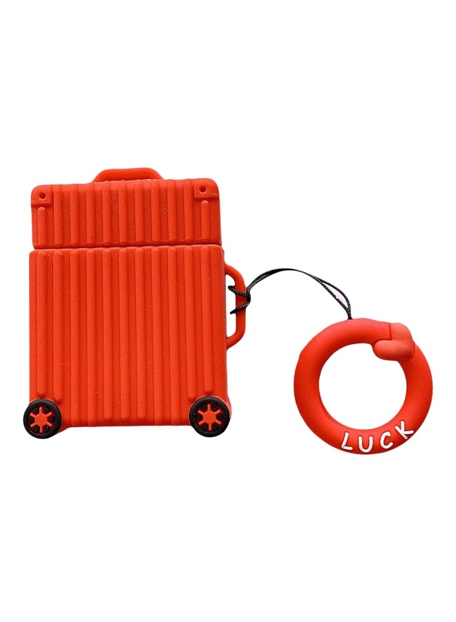 Ozone Protective Case For Apple AirPods 1/2 With Keychain Holder Orange/Black/White - Image 1