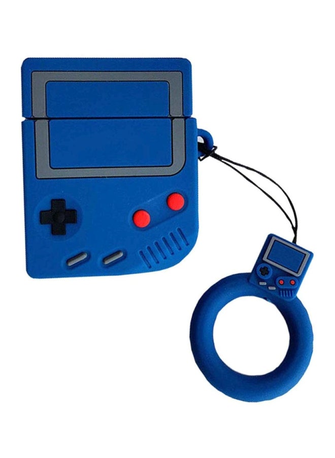 Ozone 3D Game Boy Series Protective Case With Keychain Holder For Apple AirPods Blue - Image 1