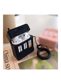 Ozone Protective Cartoon Series Case Cover For Apple AirPods 2/1 With Keychain Black/White  - Image 2