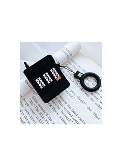 Ozone Protective Cartoon Series Case Cover For Apple AirPods 2/1 With Keychain Black/White  - Image 5