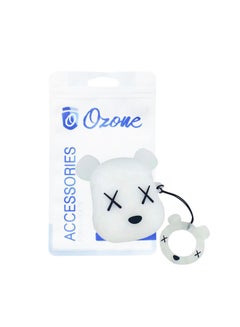 Ozone Protective Cartoon Series Case Cover For Apple AirPods 2/1 With Keychain White/Black  - Image 2